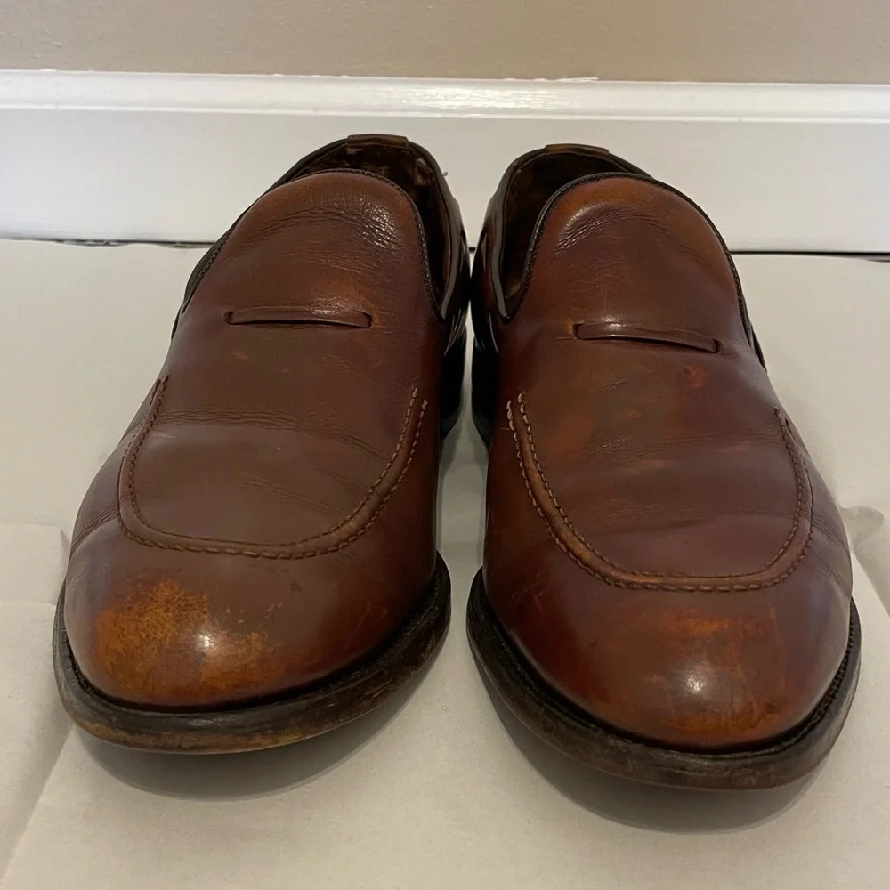 Allen Edmonds Men’s Brown Leather Loafers Dress Shoes Size 9.5C 82374 Preppy